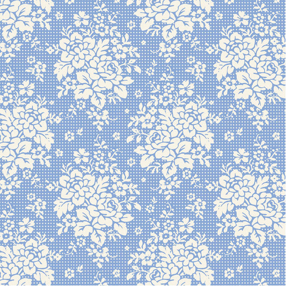 Tessuto Cotone Americano Tilda Something Blue Picknic Sky