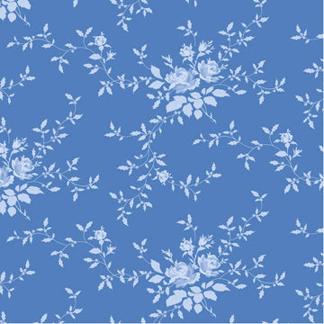 Tessuto Cotone Americano Tilda Something Blue Noel Cornflower