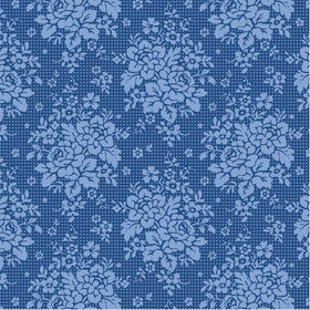 Tessuto Cotone Americano Tilda Something Blue Picknic Denim