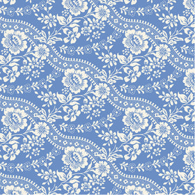 Tessuto Cotone Americano Tilda Something Blue Celeste Blue