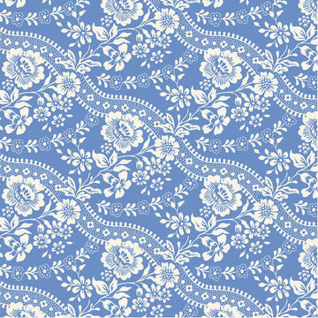 Tessuto Cotone Americano Tilda Something Blue Celeste Blue