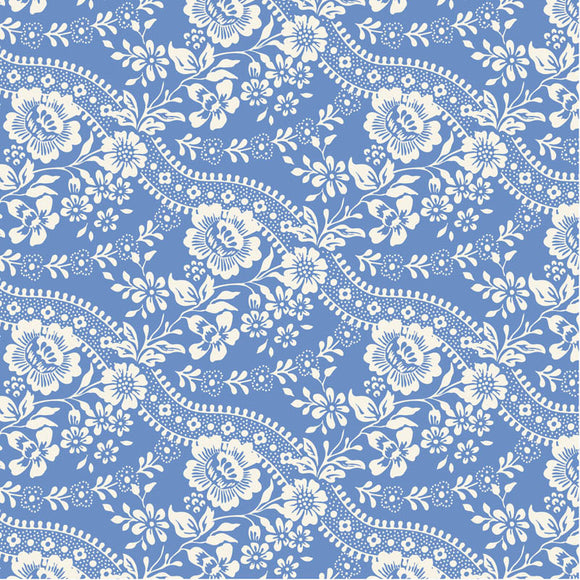 Tessuto Cotone Americano Tilda Something Blue Celeste Blue