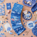 Tessuto Cotone Americano Tilda Something Blue Bundle Dark-2