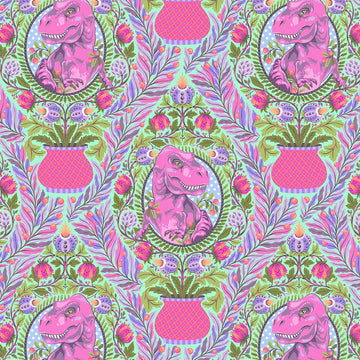 Tessuto Tula Pink Roar! Cotone Americano Tree Rex - 0