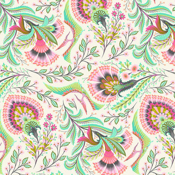 Tessuto Tula Pink Roar! Cotone Americano Wing It