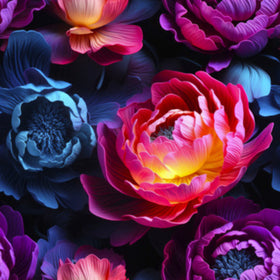 Softshell Summer Neon Peonies