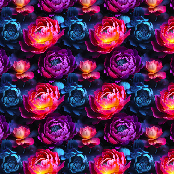 Softshell Summer Neon Peonies