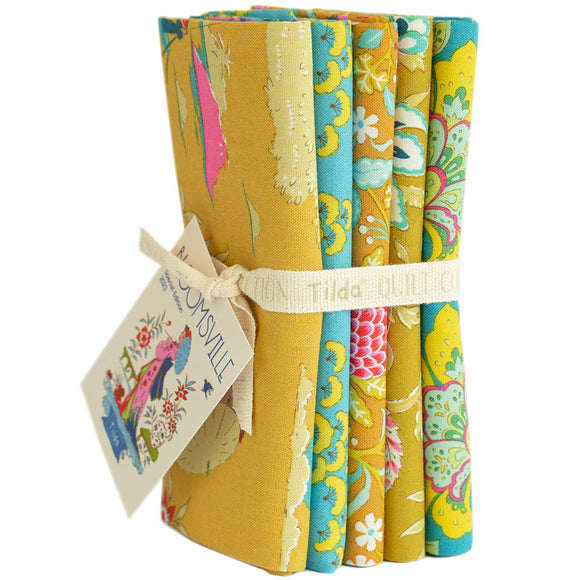 Tilda Bloomsville Fat Quarter Bundle Corn/Sky