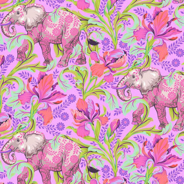 Tula Pink Everglow All Ears - Elefanti - 0