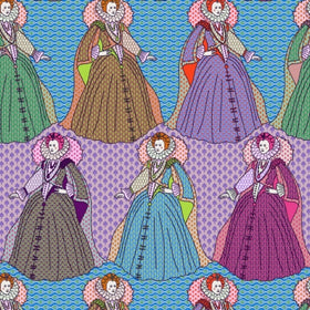 Tessuto The Queen Cotone Americano