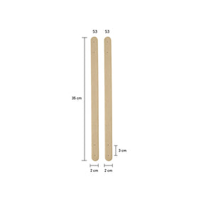 Acquista oro Manici In Similpelle Per Borse 35cm