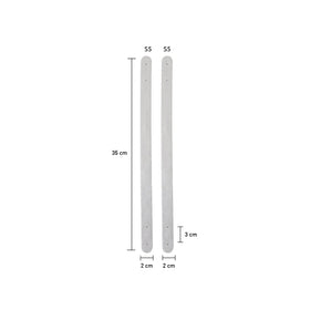 Acquista argento Manici In Similpelle Per Borse 35cm