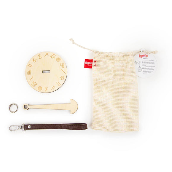 Katia Porta Gomitolo In Legno Da Polso