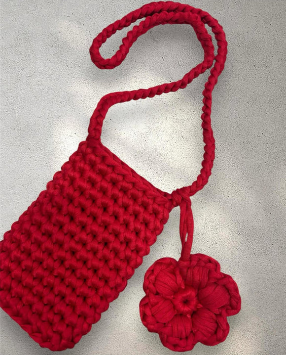 Corso UNCINETTO Base - Portacellulare Con Charm Fiore