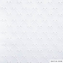 Tessuto Cotone Diamond Embroidery White - Sangallo-1