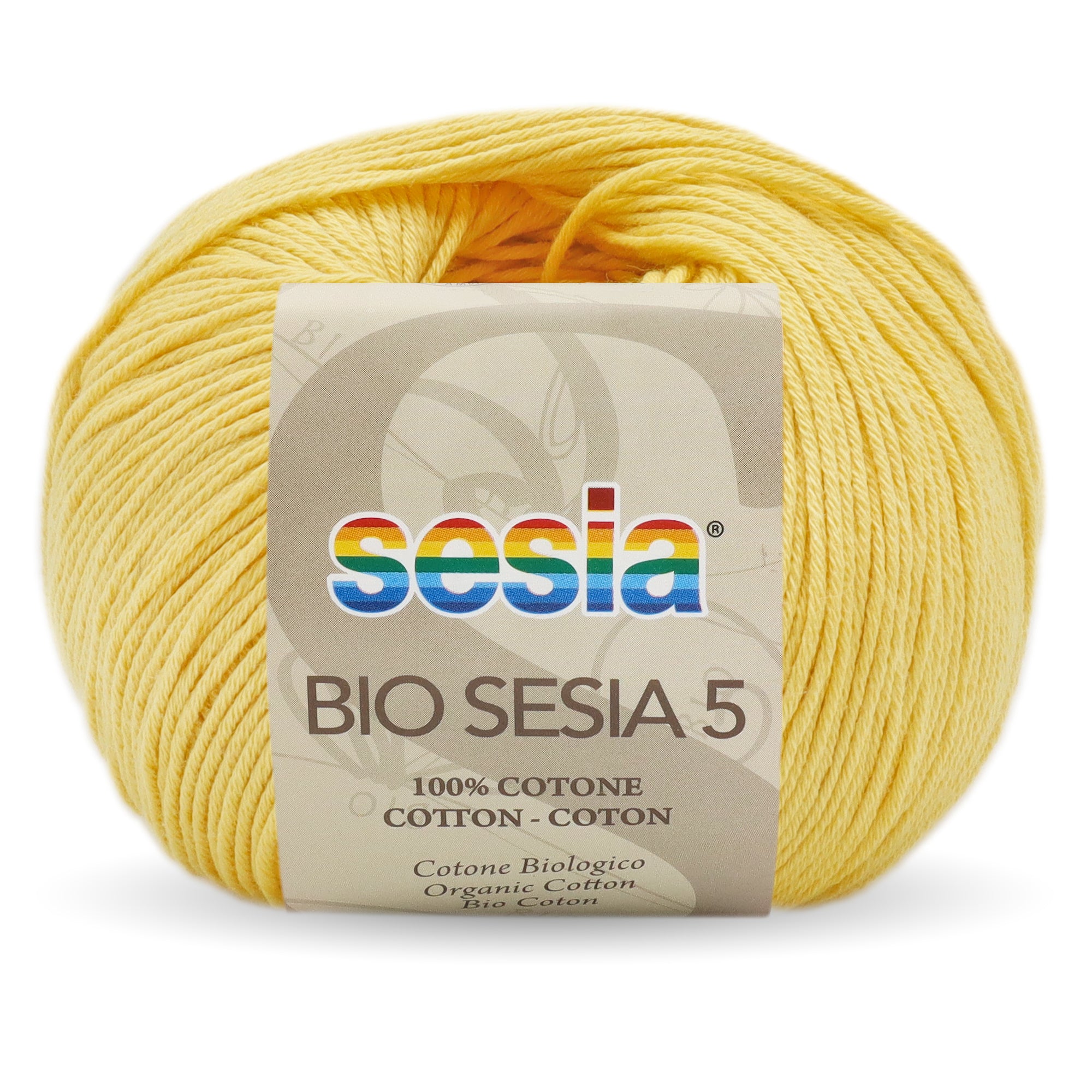 Acquista 0418-giallo Filati Bio Sesia 5 Cotone Biologico