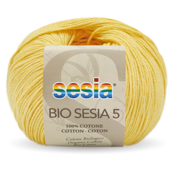 Acquista 0418-giallo Filati Bio Sesia 5 Cotone Biologico