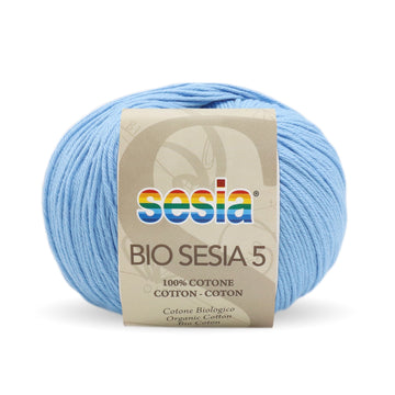 Acquista 1835-azzurro-acqua Filati Bio Sesia 5 Cotone Biologico