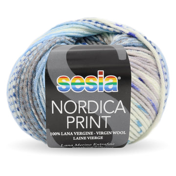 Acquista 1354-acqua Filati Sesia Nordica Print Lana Merino