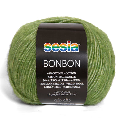 Acquista 0075-felce Filati Sesia Bon Bon – Cotone, Baby Alpaca e Merino Superfine