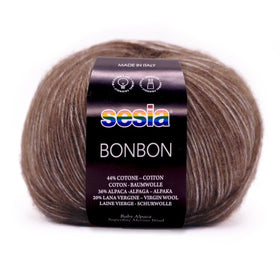Acquista 0770-moro Filati Sesia Bon Bon – Cotone, Baby Alpaca e Merino Superfine