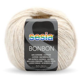 Acquista 6177-travertino Filati Sesia Bon Bon – Cotone, Baby Alpaca e Merino Superfine