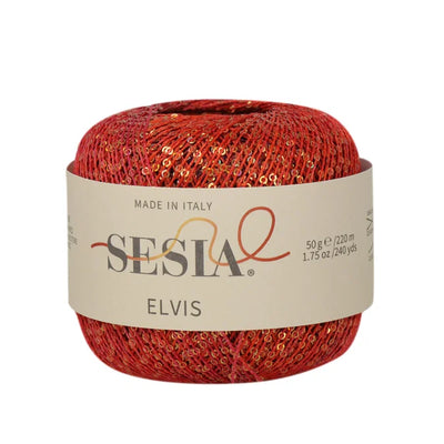 Acquista 3345-geranio-viola-arancione Filati Sesia Elvis Paillettes Sfumate