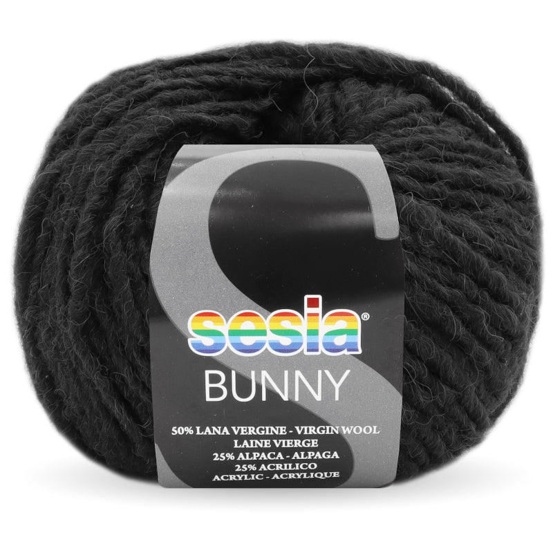 Acquista 0067-nero Filati Sesia Bunny Misto Lana Alpaca Acrilico