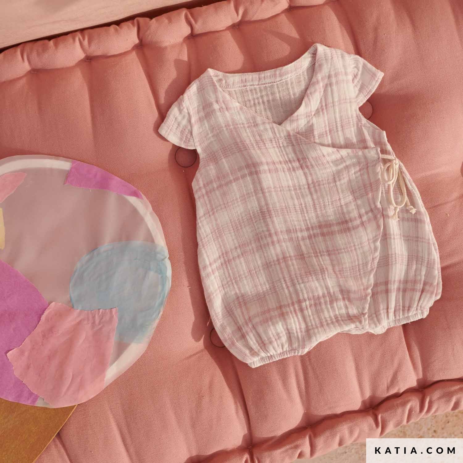 Katia Fabrics Mussola Tartan Pink Mallow - 0
