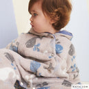 Katia Fabrics Teddy Fur Coraline Print Whales Balene-3