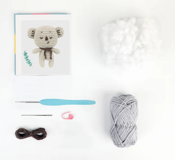 Kit Amigurumi Crochet Kai the Koala - Anchor - Facile