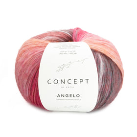 Acquista 104-rosso-tegola-nero Filati Katia Angelo Misto Lana Merino