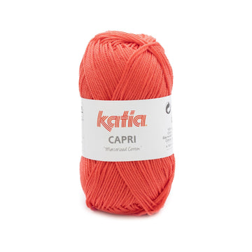 Acquista 82202-rosso-corallo Filati Katia Capri Cotone Mercerizzato