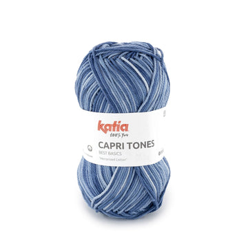 Acquista 303-blu Filati Katia Capri Tones Cotone Mercerizzato Sfumato
