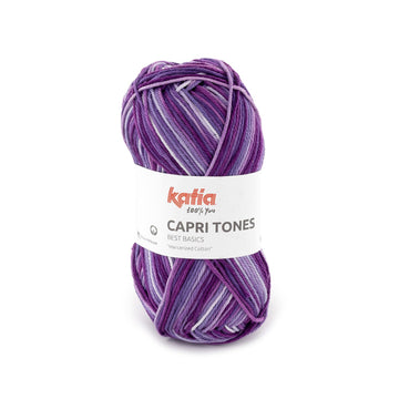 Acquista 302-lilla-mora Filati Katia Capri Tones Cotone Mercerizzato Sfumato