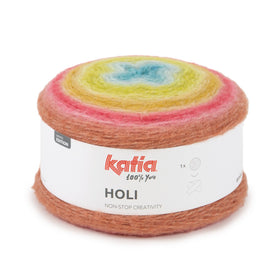 Acquista 508-tegola-verde-lime-blu-acqua Filati Katia Holi Misto Lana