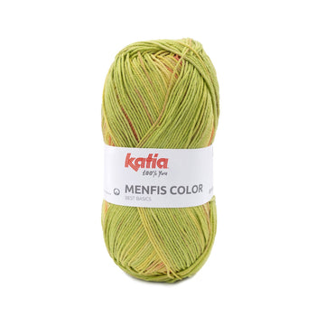 Acquista 121-fucsia-arancione-pistacchio Filati Katia Menfis Color Cotone