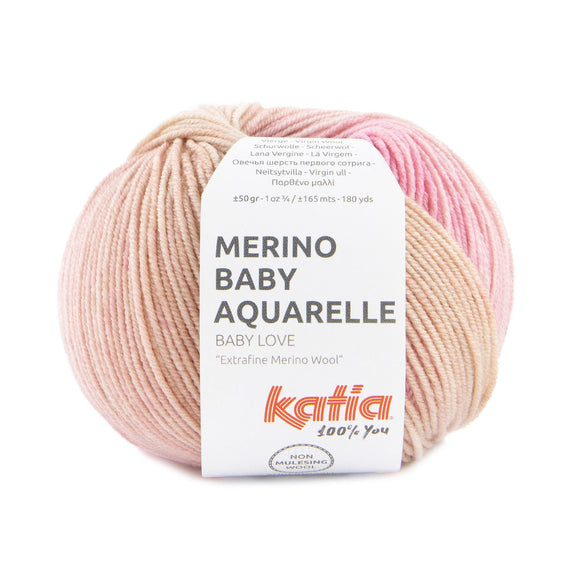 Filati Katia Merino Baby Aquarelle Lana Merino Sfumata