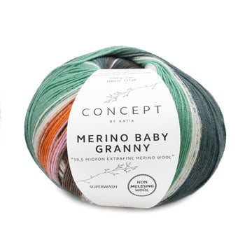 Acquista 502-marrone-rosa-kaki Filati Katia Merino Baby Granny