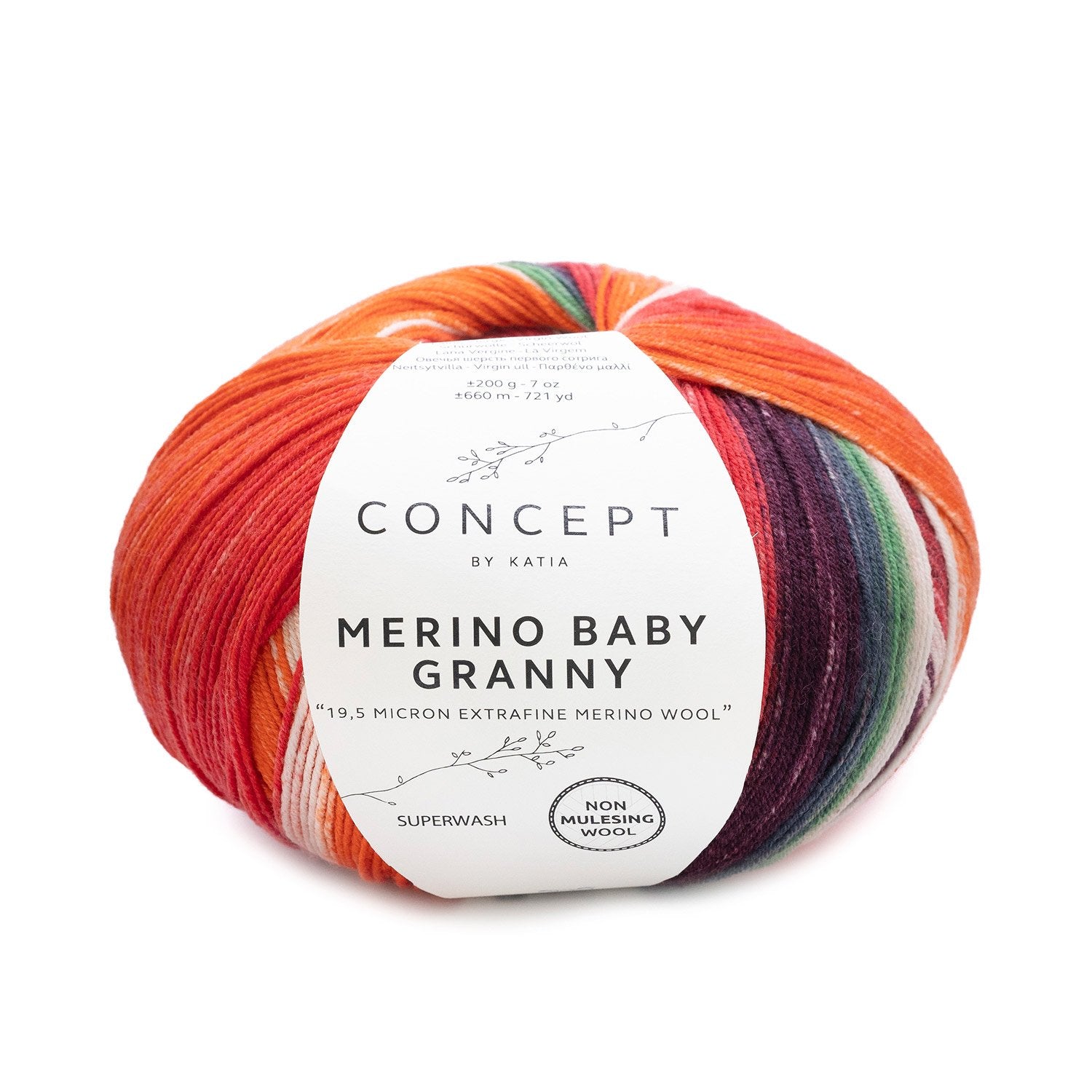 Acquista 505-rosso-grigio-cammello Filati Katia Merino Baby Granny