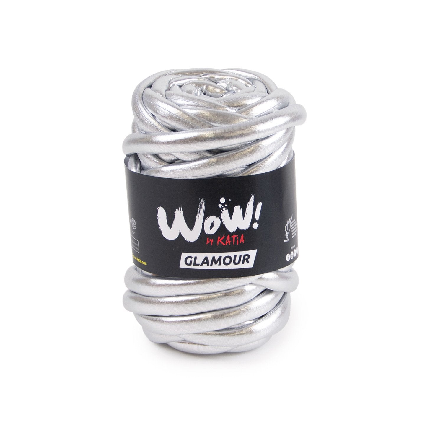Acquista 202-argento Filati Katia WOW Glamour Filato XXL Metallizzato