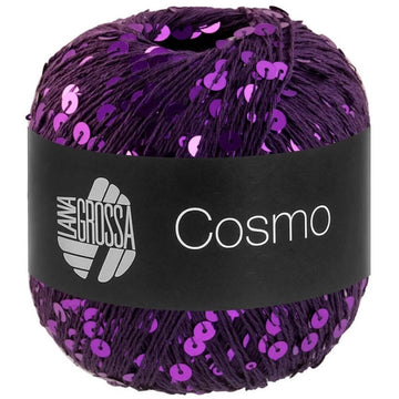 Acquista 18-viola Filati Lana Grossa Cosmo Paillettes
