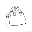 Cartamodello Digitale Borsa Grande 2425_A97 Tessuto Mirror-2