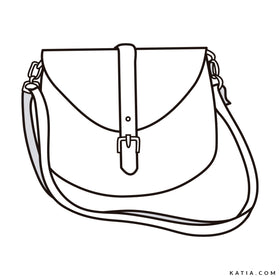 Cartamodello Digitale A83C Borsa Con Patta Tessuto Mirror - 0