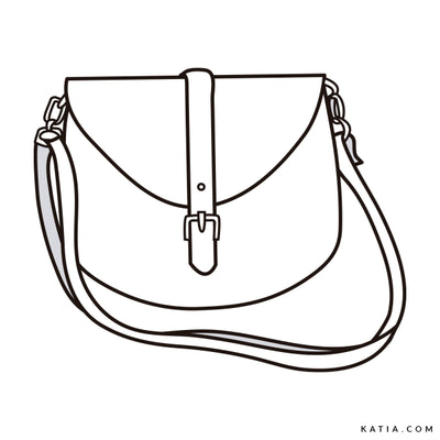 Cartamodello Digitale A83C Borsa Con Patta Tessuto Mirror - 0