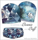 Jersey Garzato Pannello Berretta-Scaldacollo Adulto Ice Crystals-1