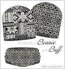 Jersey Garzato Pannello Berretta-Scaldacollo Adulto Winter Knit-1