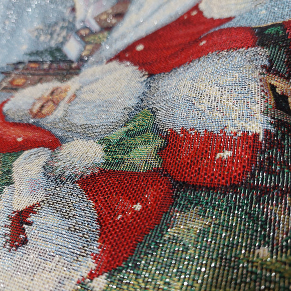 Pannello Gobelin Lurex Babbo Natale