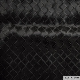 Tessuto Effetto Pelle Vegana Intrecciata