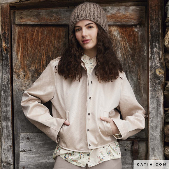 Tessuto Effetto Pelle Vegana Intrecciata